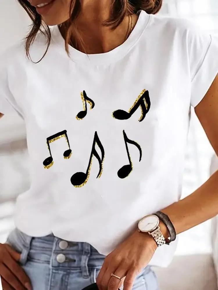 Casual Cotton Ladies Fashion Female Graphic Tee Short Sleeve Women Love Heart Trend Sweet Print Summer T Clothing T-shirts 2024