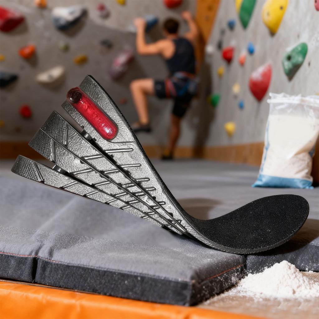 Height Increase Insole Men Women PVC Sports Shock Absorption Shoe Lift Heel Inserts3 Layer Height: 3cm   1.2in