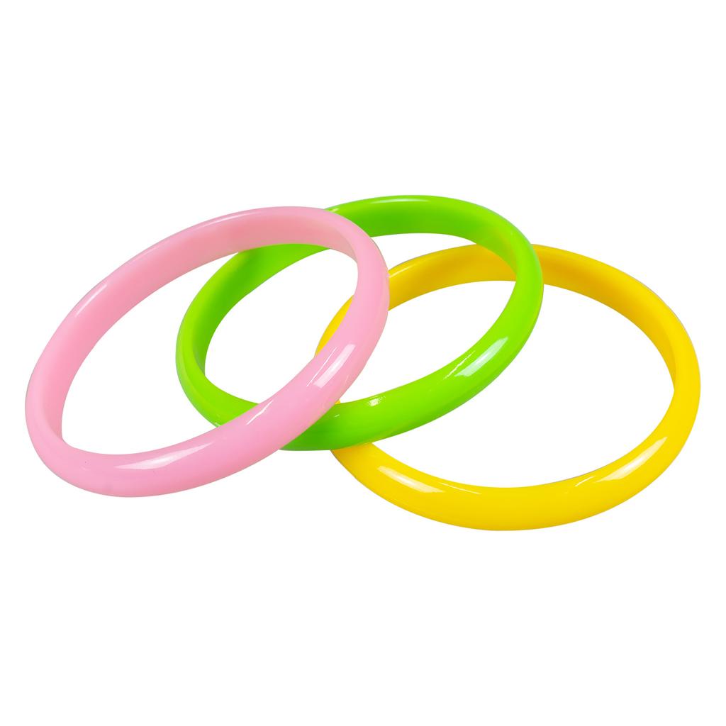 Neon Colorful Disco Bracelets 80s 3 Pcs