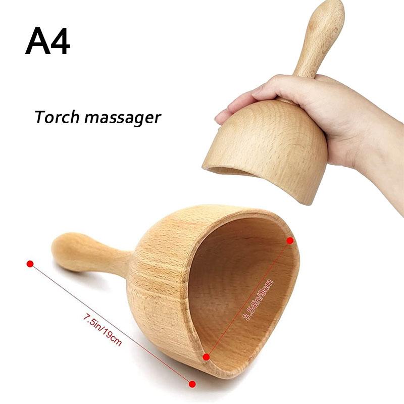 Professional Wood Therapy Massage Tools For Body Shaping Anti Cellulite Lymphatic Drainage Waist Sculpting