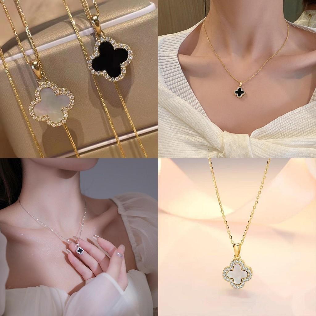 Trendy Clover Sweater Necklace Chic And Unique Suitable For Women