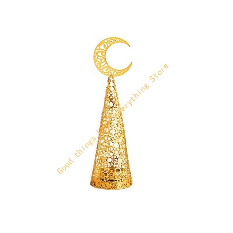 Golden Metal Cutout Pine Tree Incenses Burners Arabic Frankincense Bakhoors Censers for Home Office Meditations Decors 55KF