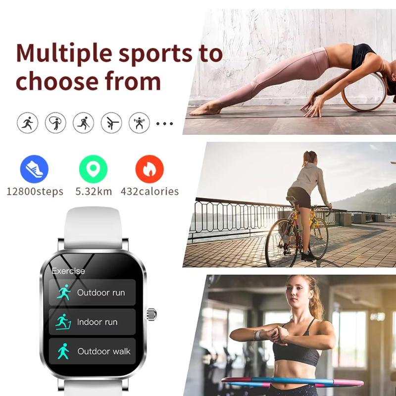 2025 Nová Móda Dámské Chytré Hodinky AMOLED HD Displej Monitorování Srdeční Frekvence Kyslíku v Krvi BT Volání Sportovní Chytré Hodinky Žena pro IOS Android
