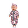 Children's 18-Inch Doll Dress-Up Onesie with Zipper and Accessories