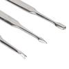 3pcs Nail Cuticle Trimmer Stainless Steel Professional Cuticle Nail Remover Pusher for Manicure