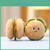 Cute Hamburger Plush Keychain With Ultra Soft Short Plush Perfect Gift For Girls
