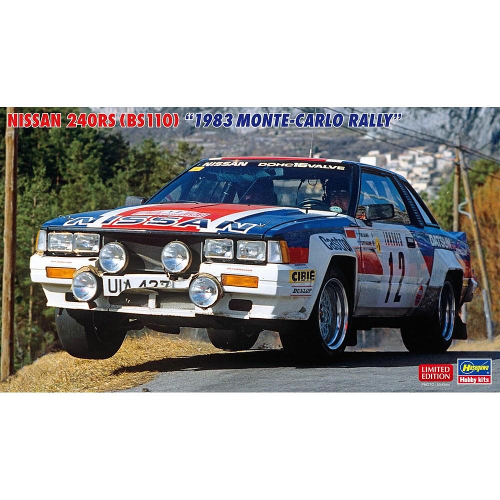 Hasegawa 1/24 Nissan 240RS BS110 Monte Carlo Rally Plastic Model Kit 20727 Car