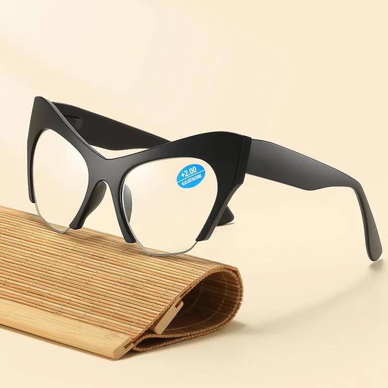 Fashion Cat Eye Women Cat Eye Anti Blue Light Reading Glasses+1.0+1.5+2.0+2.5+3.0+3.5+4.0
