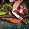 4-дюймовый охотничий нож для мяса, высококачественный нож для обвалки с цветной деревянной ручкой, нож для резки мяса, уличный нож, кухонный походный нож