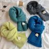Knitting Winter Scarves Plush Cape Wraps Windproof Mohair Long Shawl  Student