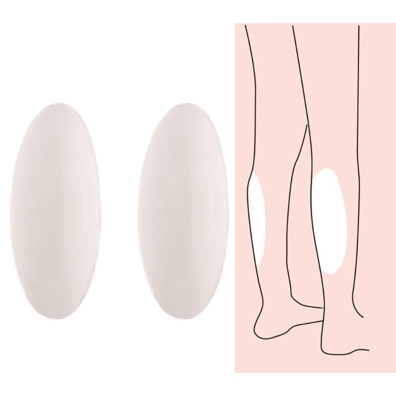 2Pcs Silicone Adhesive Calf Pads for Leg Shaping and Correction of Crooked or Thin Legs Invisible Calf Corrector Overlay