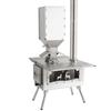 Portable Wood Burning Stove with Stainless Steel Construction  Burner Chimney Pipes Included for Outdoor Cooking & Heating