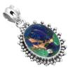 925 Sterling Silver Pendant Women Gemstone Handmade Jewelry Friendship Day Gift Amazonite Angelite Blue Opal Botswana Agate Mohave Azurite Chrysocolla
