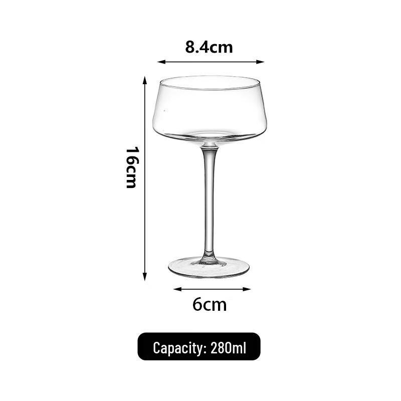 DU Creative Glass Cocktail & Martini Stemmed Glass