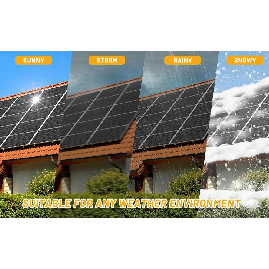 14/12/10/6 Stück Solarmodul-Montagehalterungen Mittel- und Endklemmen und Schienen-Kit für Dacheindeckung Solarmodule verschiedener Größen