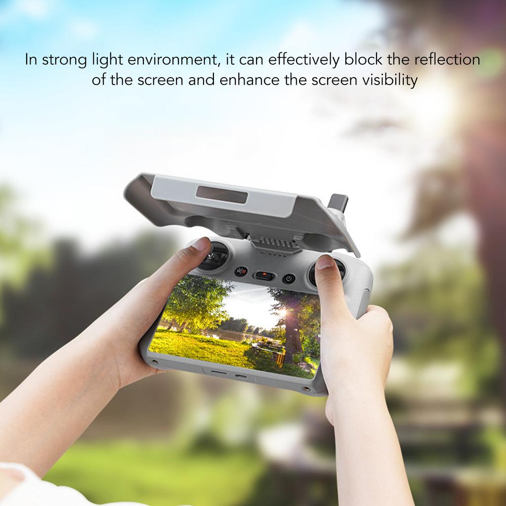 Sun Hood Sunshade Controller Cover Dark Grey PC Vent Hole Foldable Light Weight Drone Accessory for Mini 4 Pro Air 3 RC 2