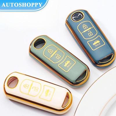 234 Buttons TPU Car Key Cover Key Case for Mazda 2 3 6 Axela Atenza CX-5 CX5 CX-3 CX-7 CX8 CX-9 2016 2017 2018 Auto Bag
