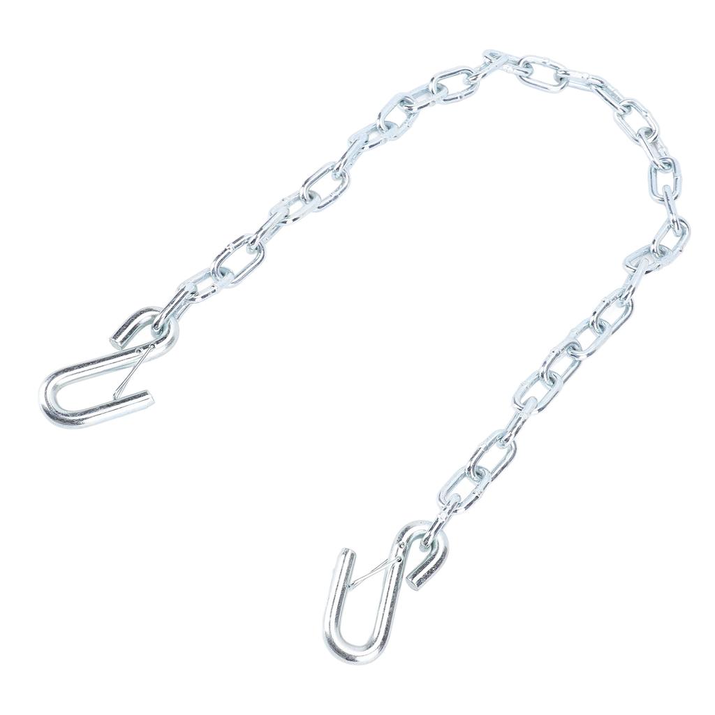 Trailer Safety Chain High Strength 1m Length with S Hooks 3500lbs Capacity Stretch Proof for Trailer RV