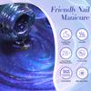 BORN PRETTY Magnetic Nail Polish 6-Color Set: Magnetic Gel with Magnets, Cat Eye Gel, Glittery, Colorful Galaxy, Glass Beads, Cat's Eye Design, Microp