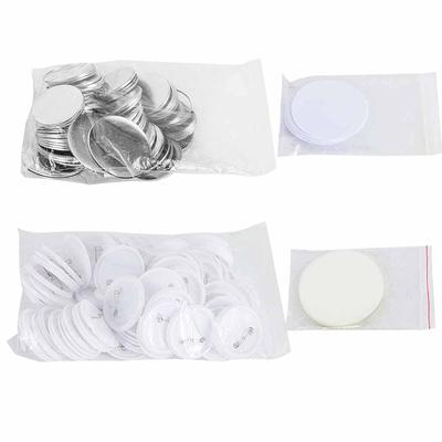 Poafamx Badge Machine, Badge Maker, 100 Badge Materials (58mm Material (100 Pieces))