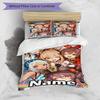 3pcs Duvet Cover Set (1*Duvet Cover + 2*Pillowcase, Without Core), Custom Name Genshin Impact Pattern Bedding Set, Home Bedroom Decor Gift