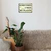 Funny Garden Sign - Whimsical "Sometimes I Wet My Plants" Decor for Plant Lovers
