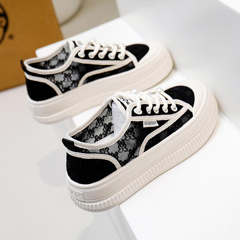 White Shoes Women's New Summer Students All-Match Casual Ins Fashion Shoes Thick Bottom Fashion Sneakers
