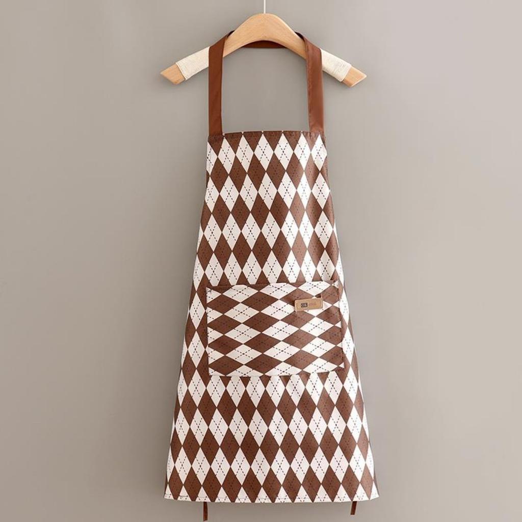 Fashion New Cooking Apron Household Kitchen Net Red Yankee Waist Female Korean Version Of Waterproof Oil-resistant Wear Work Work