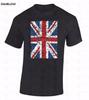 Union Jack Distressed TShirt British Flag United Kingdom Great Britain Shirt T Shirt Unisex Summer Casual