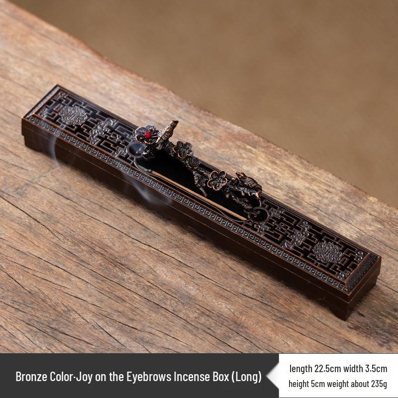 Antique Bodhi Leaf Incense Holder - Japanese-Inspired Aromatherapy Stand