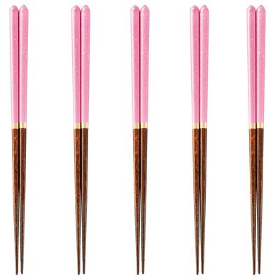 Happy Set of Made In PID6115 J-kitchens Chopsticks, 5, Material Wood, Chopsticks, Japan,