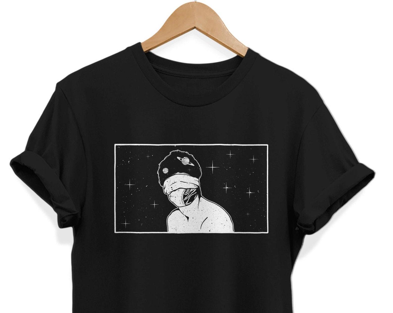Sad Boys Space Graphic T-Shirt, Soft Grunge Fashion S