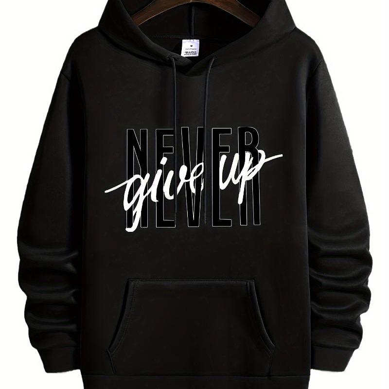 

Lined & Stylish, Men s Hooded Sweatshirt, Perfect for Friend Meetups & Winter Shopping XXL чорний