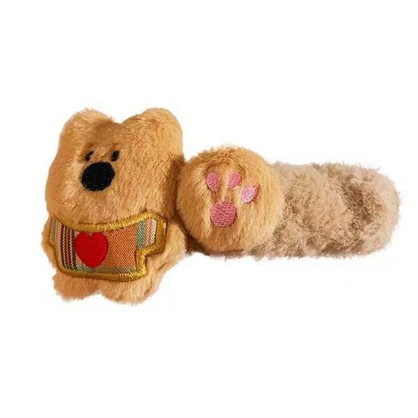 Schneebär Plüsch Haarspange – Niedliches Mori Girl Entenschnabel Haaraccessoire