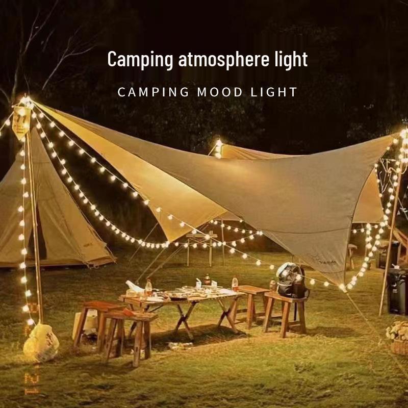 Round LED String Lights: White & Colored Bulbs for Christmas, Holidays, Camping, and More