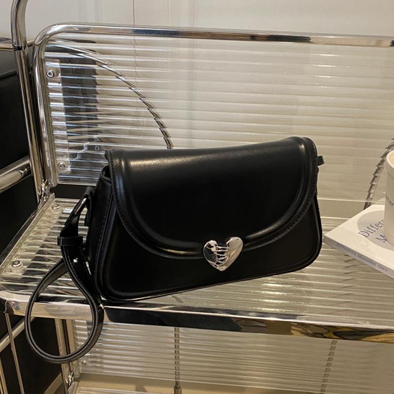 

Универсальная сумка-мессенджер на плечо Tide 2025 новая корейская версия сумка-седло трендовая модная нишевая сумка подмышку чёрный