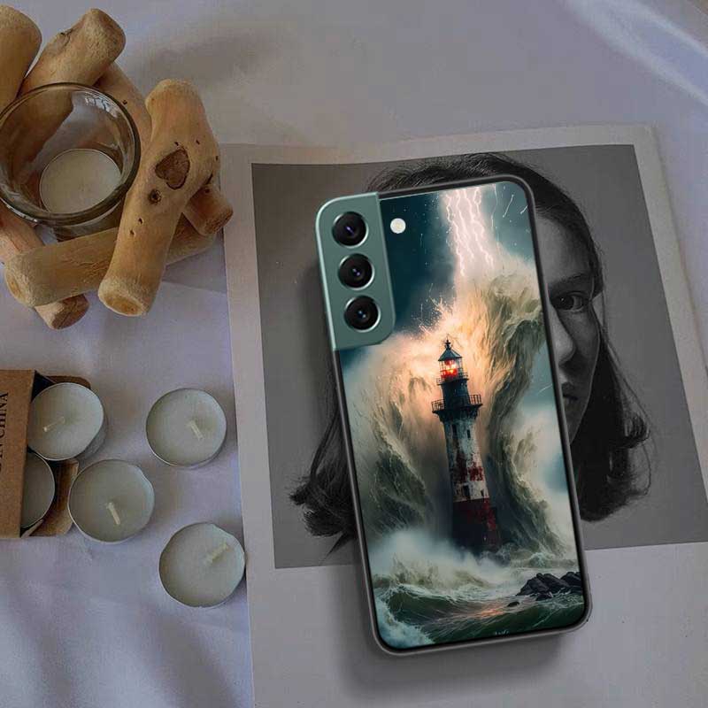 Lighthouse Phone Case For Samsung Galaxy S22 S25 Ultra S21 S10 Plus S26 Edge S20 S23 S24 FE Cover Silicone Soft TPU Clear Sh