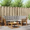 Outdoor Sofa Set with Cushions 5 Pcs Natural and Light Grey