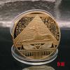 1Pc Ancient Egyptian Pharaoh, Anubis Libra Commemorative Coin, Hound Dog Head Coin, Pyramid, Commemorative Medal Gift