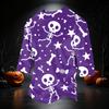 Men's Casual 3/4 Sleeve Round Neck T-Shirt with Halloween Print