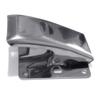 Stainless Fish Tail Clip, Deep Jaw Clamp with Mounting Screws for Cutting Board, Corrosions Resistant Fish Fillet Clamp
