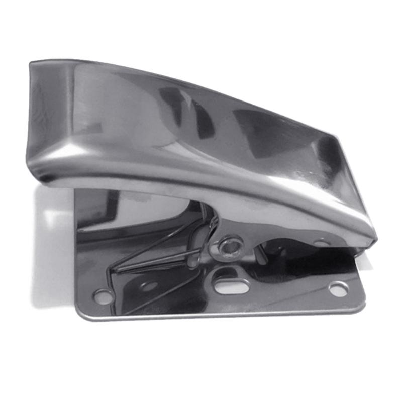 Stainless Fish Tail Clip, Deep Jaw Clamp with Mounting Screws for Cutting Board, Corrosions Resistant Fish Fillet Clamp