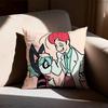 PPSYCHO CUTIES Pillow Case Square DoubleSided Printing Short Plush Sofa Cushion Cover Bedroom Bedside Pillow