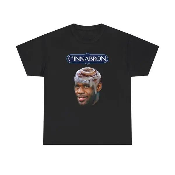 Cinnabron LeBron James Vtipné Meme Unisex Bavlněné Tričko