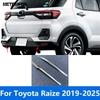 For Toyota Raize -2024 2025 Chrome Rear Bumper Lip Trim Body Kit Spoiler Diffuser Splitter Protector Accessories Car Styling
