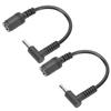 2Pcs Power Adapter Converter Cable 7.4x5.0mm Female To 4.5x3.0mm Male Bent Tip with Pin for HP Ultrabook