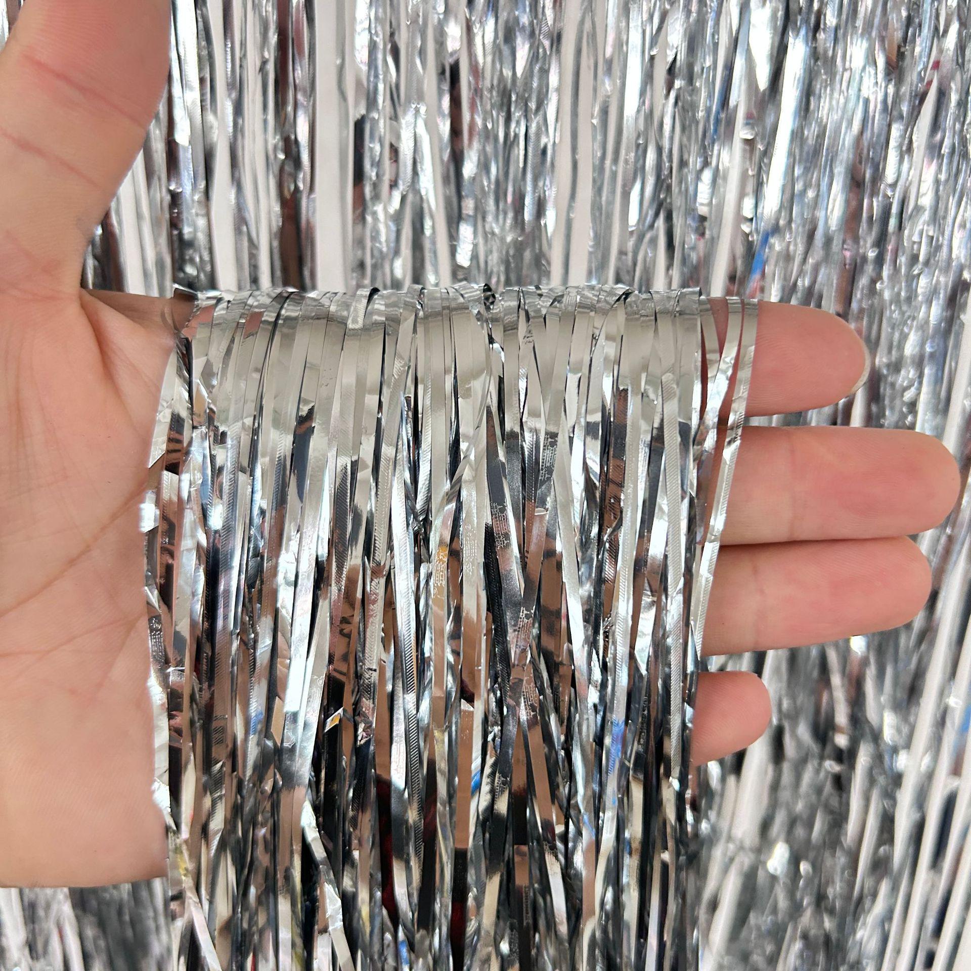 

Лазерная бахрома, дождевая занавеска для украшения дня рождения и свадьбы 9cm Width x 1m Height Tassel