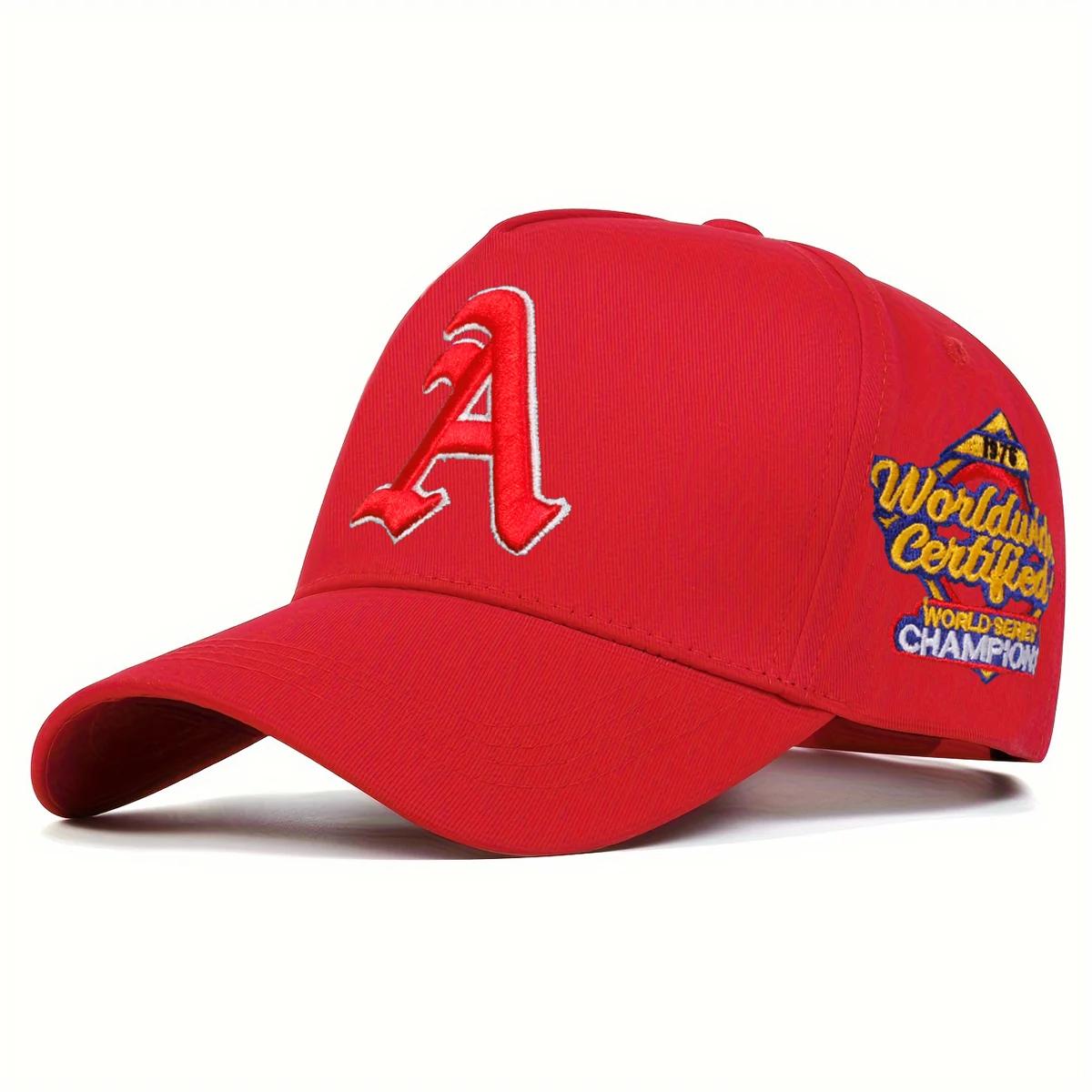 Unisex Gothic Letter A Embroidery Baseball Caps Spring And Autumn Outdoor Adjustable Casual Hats Hip Hop Hat Sunscreen Hat