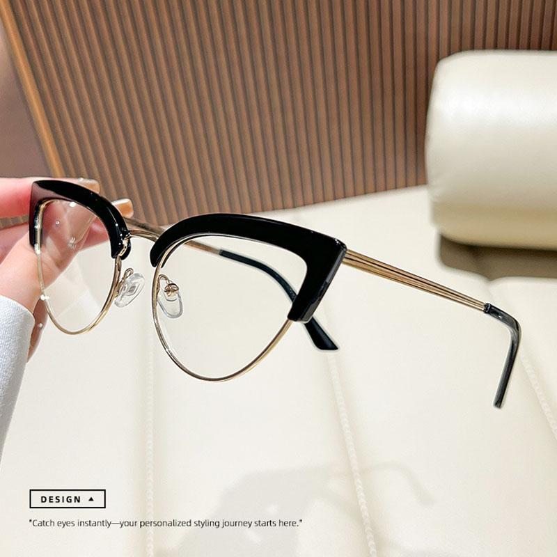 Vintage Cat Eye Reading Glasses Women Myopia Customize Prescription Anti Blue Light Blocking Computer Optical Eyeglasses Frame