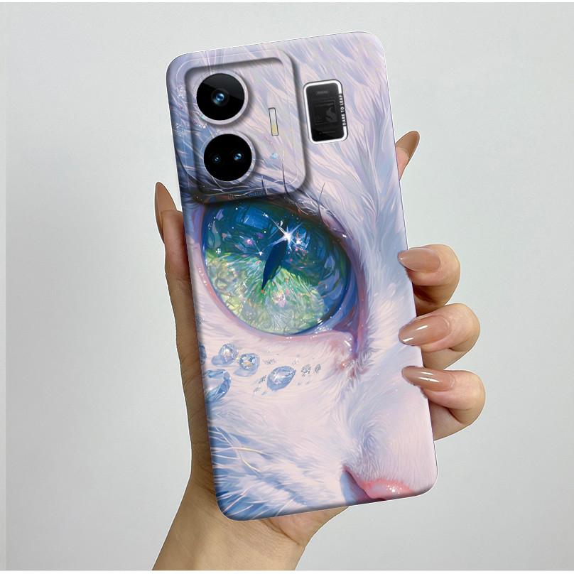For Realme GT3 GT Neo 5 RMX3706 RMX3709 Case Aesthetic Pretty Butterfly Flowers Shockproof Silicone Soft Cover Protective Casing